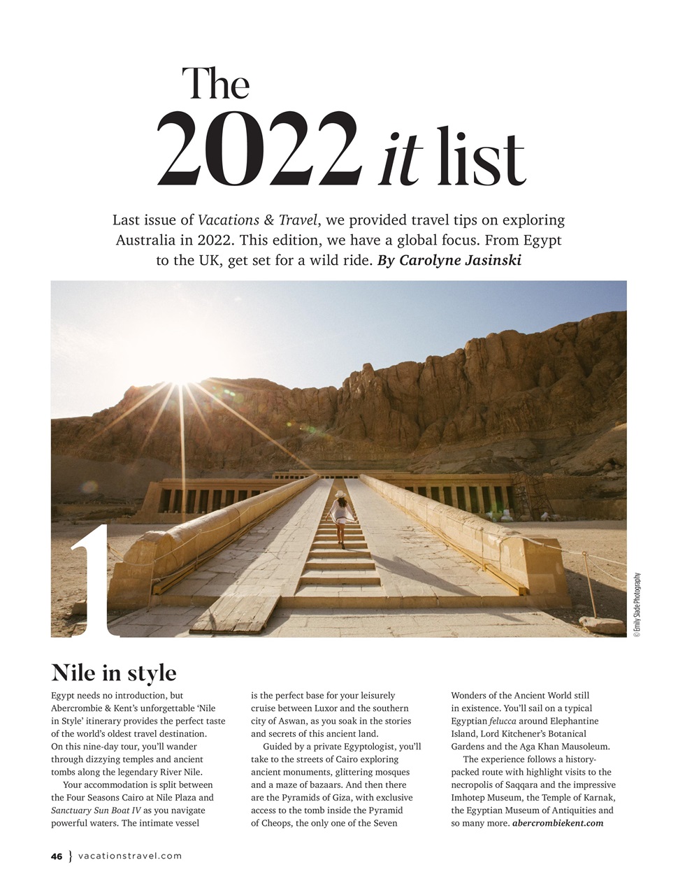 Vacations & Travel Preview Pages