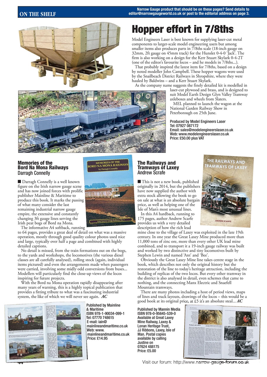 Narrow Gauge World Preview Pages