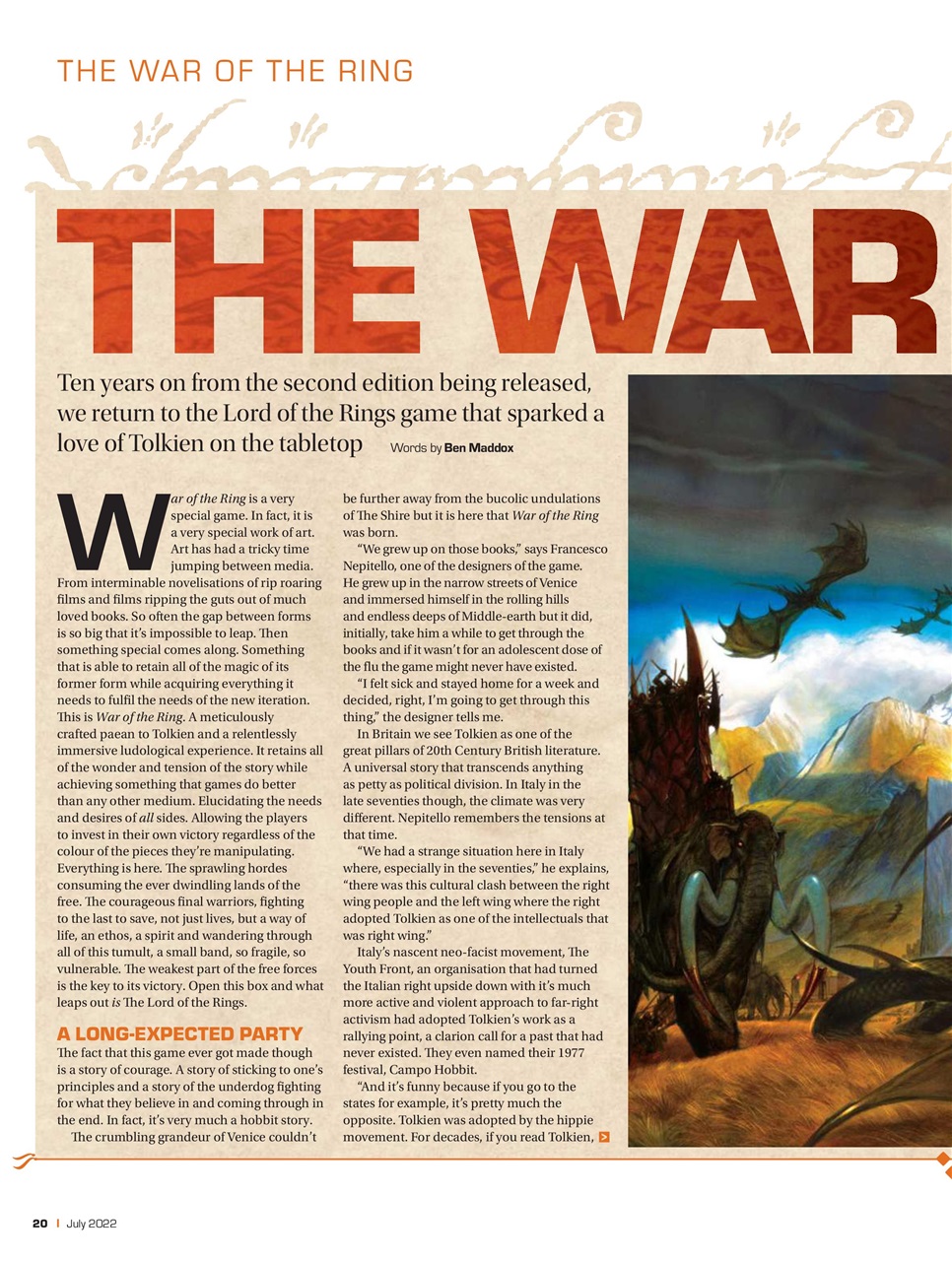 Tabletop Gaming Preview Pages