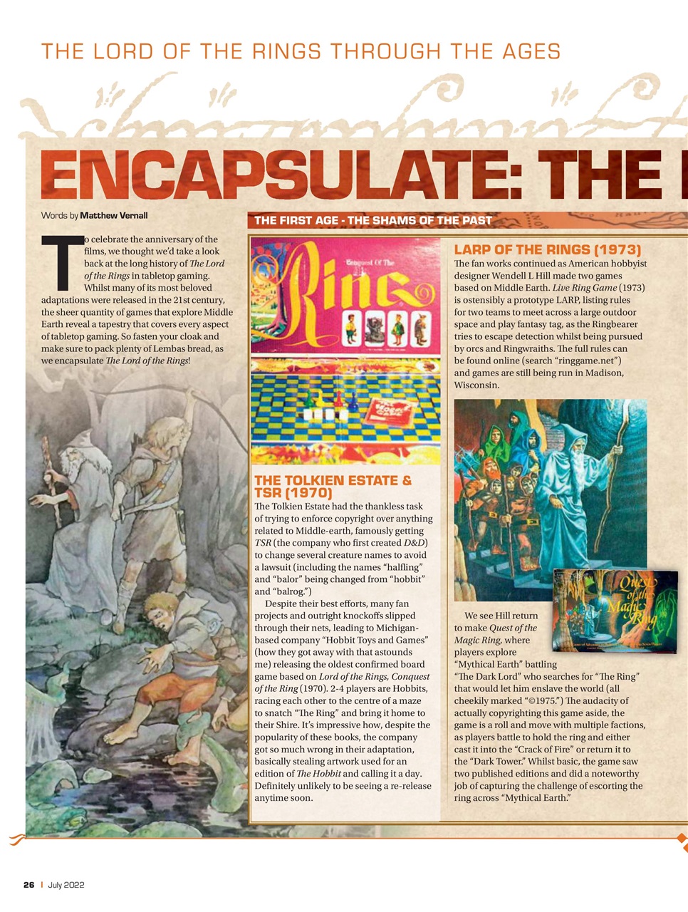 Tabletop Gaming Preview Pages