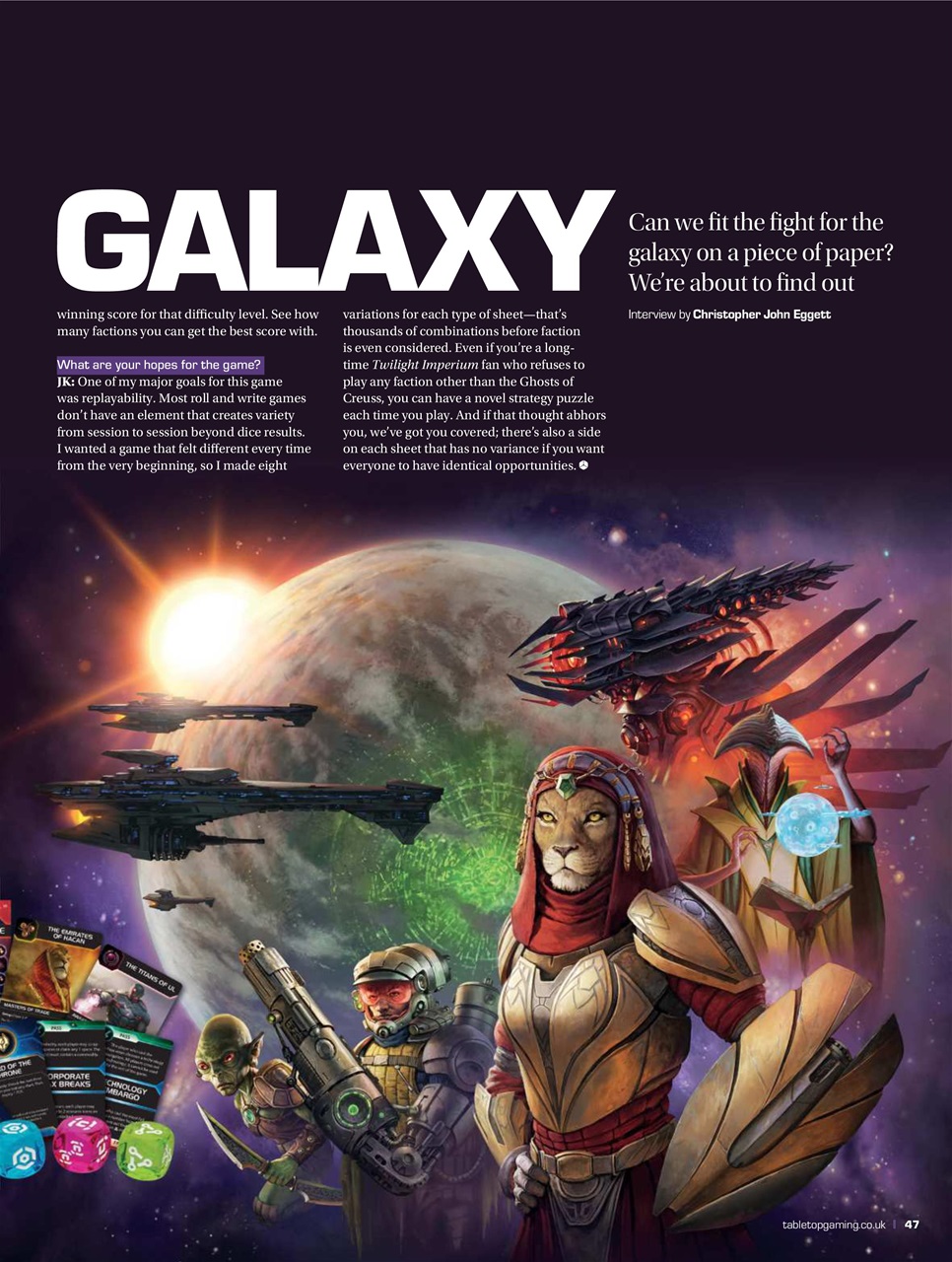 Tabletop Gaming Preview Pages