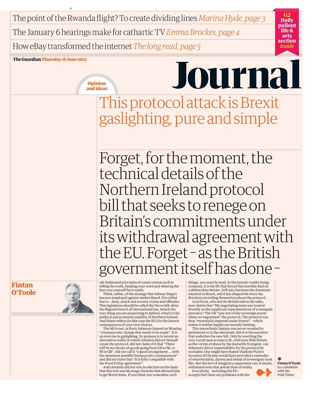 The Guardian Newspaper Preview Pages