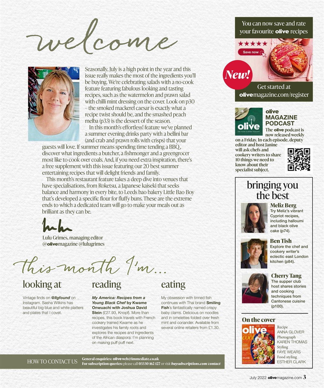 Olive Magazine Preview Pages