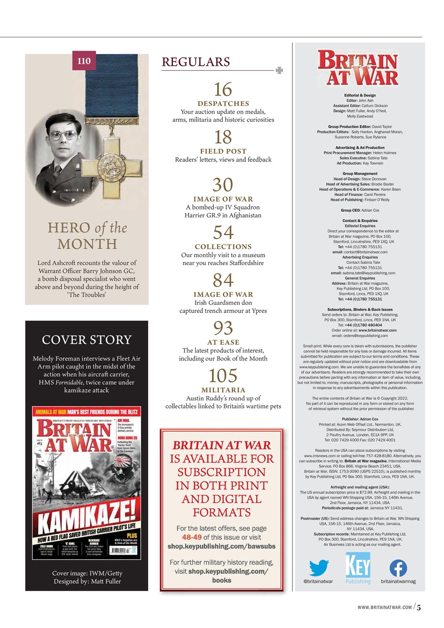 Britain at War Magazine Preview Pages