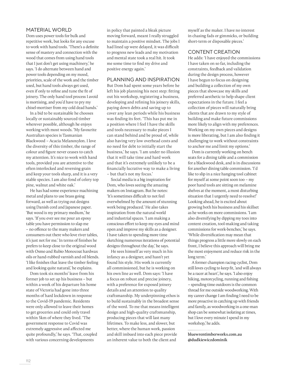 Furniture & Cabinetmaking Preview Pages