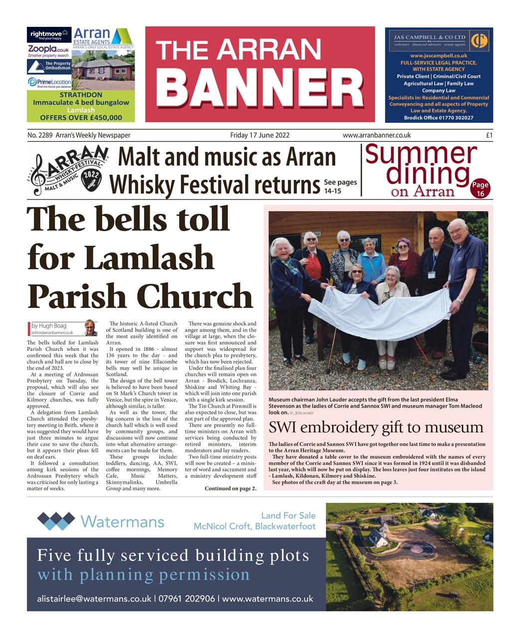 Arran Banner Preview Pages