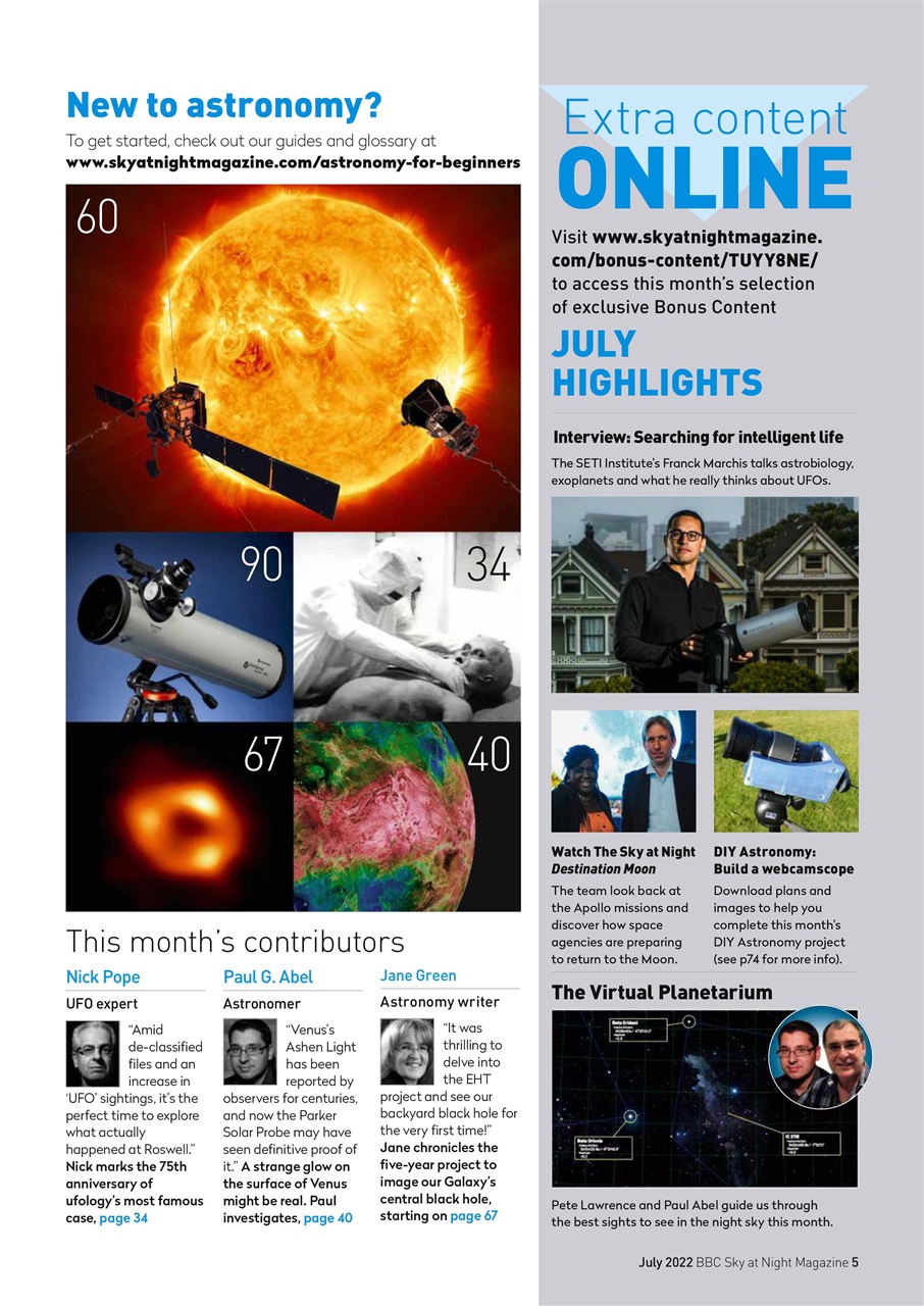BBC Sky at Night Magazine Preview Pages
