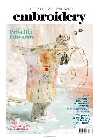 Embroidery Magazine issue Jul/Aug 2022