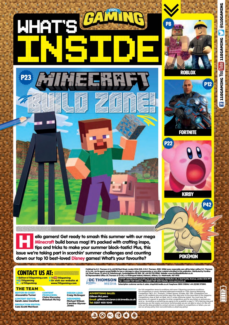 110% Gaming Preview Pages