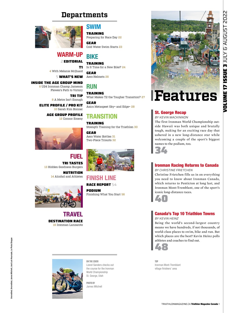Triathlon Magazine Canada Preview Pages