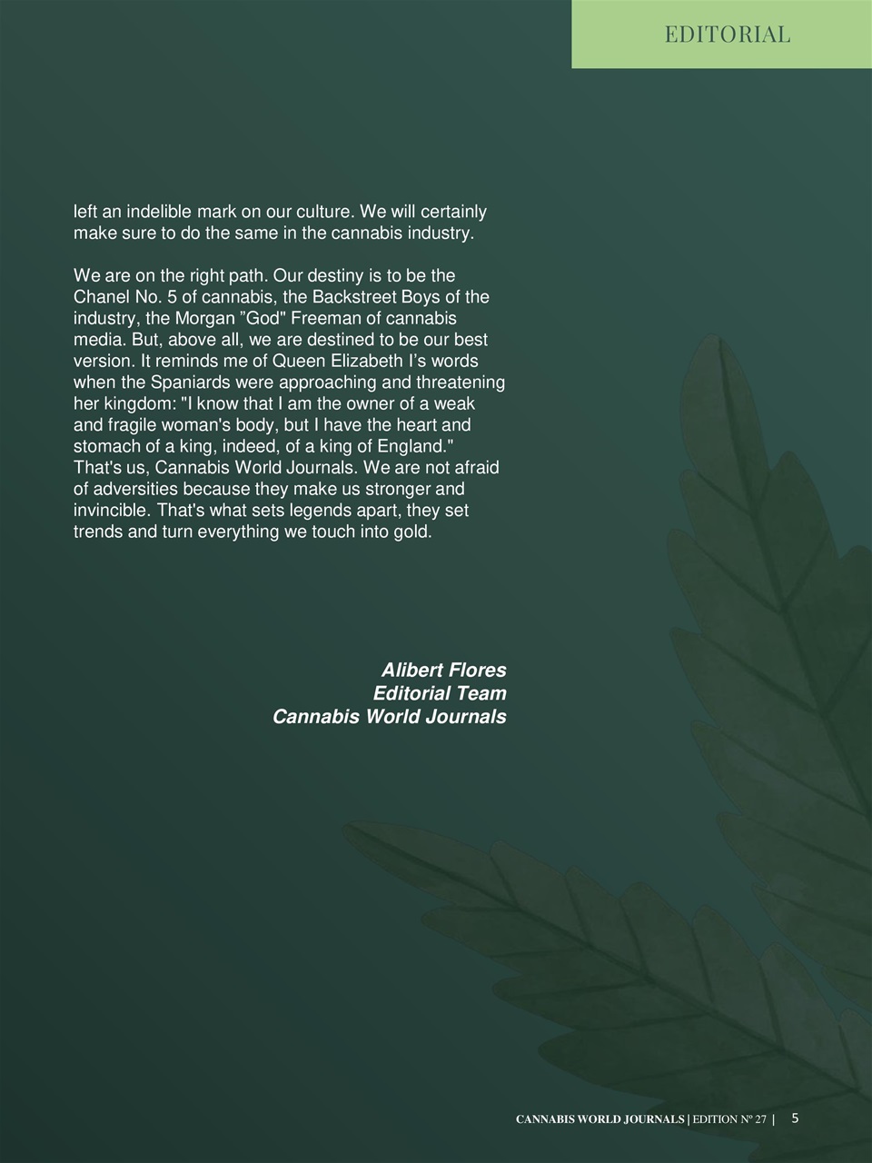 Cannabis World Journals Preview Pages