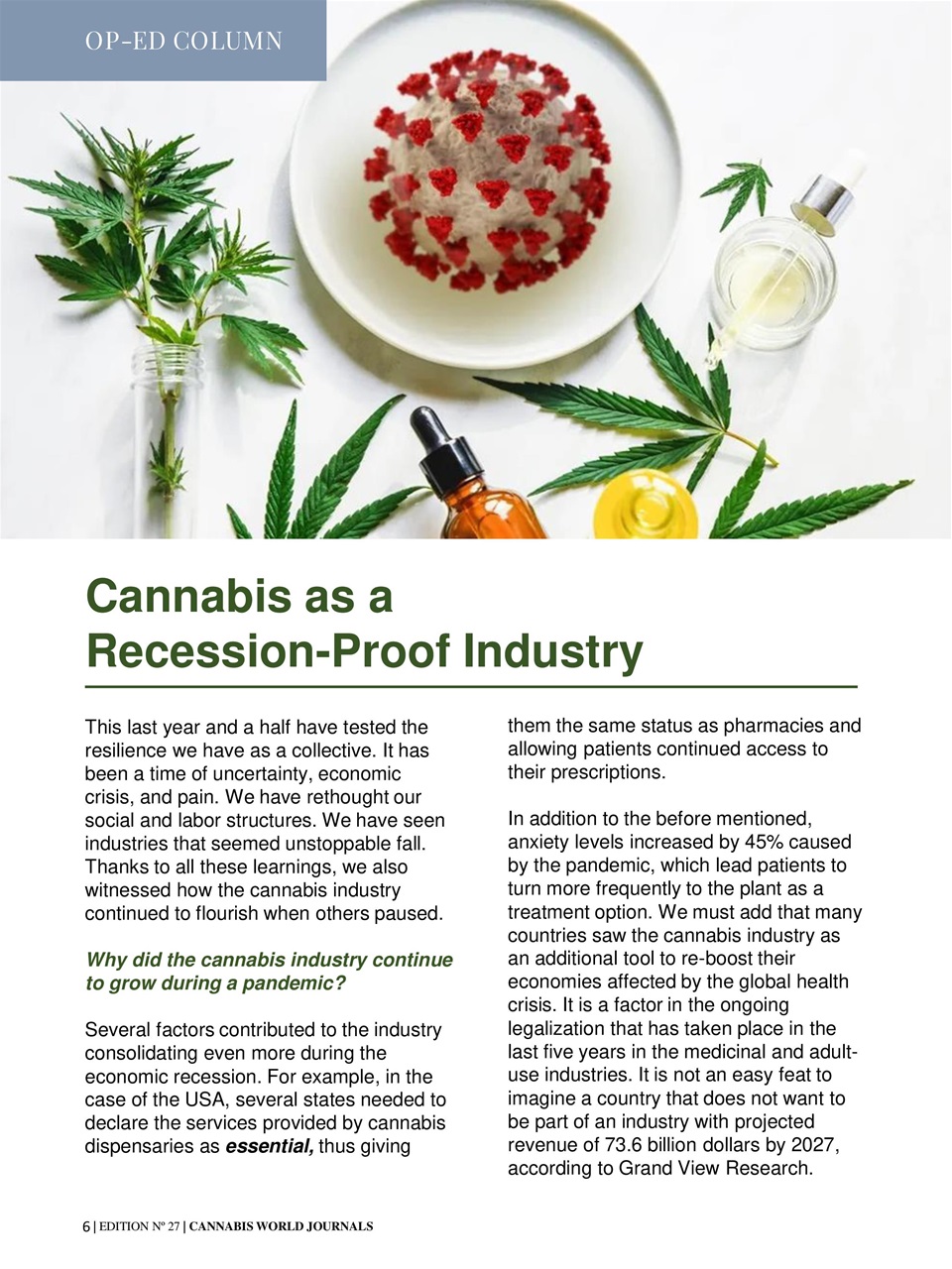 Cannabis World Journals Preview Pages