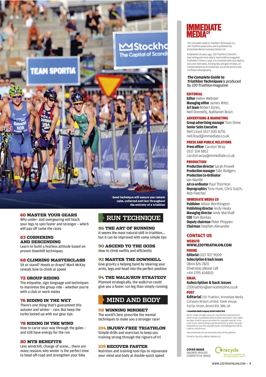 220 Triathlon Magazine Preview Pages