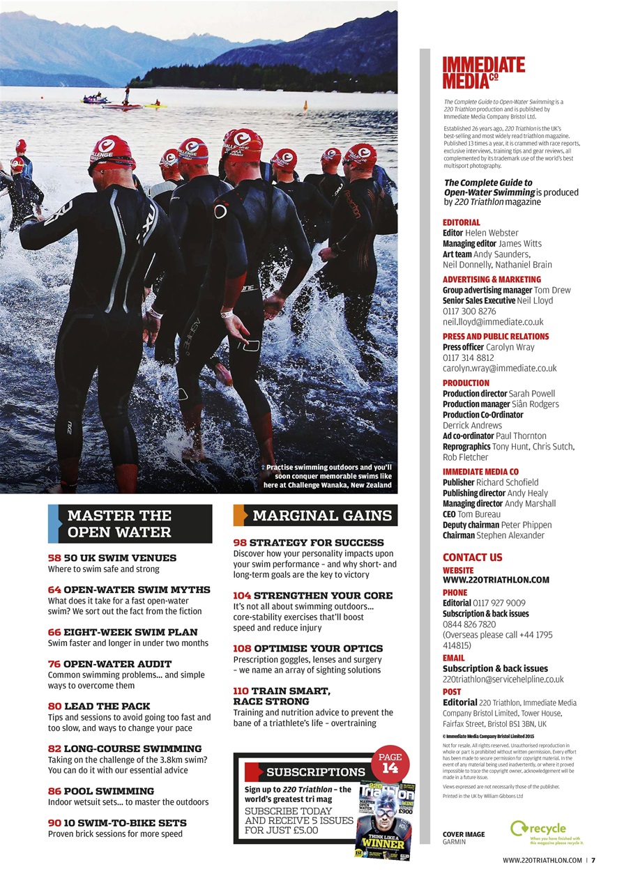 220 Triathlon Magazine Preview Pages
