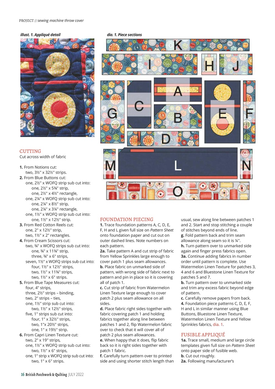 Patchwork and Quilting Preview Pages