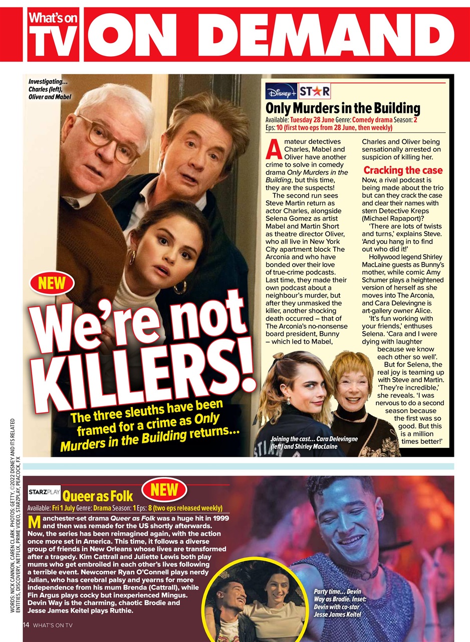 What's on TV Preview Pages