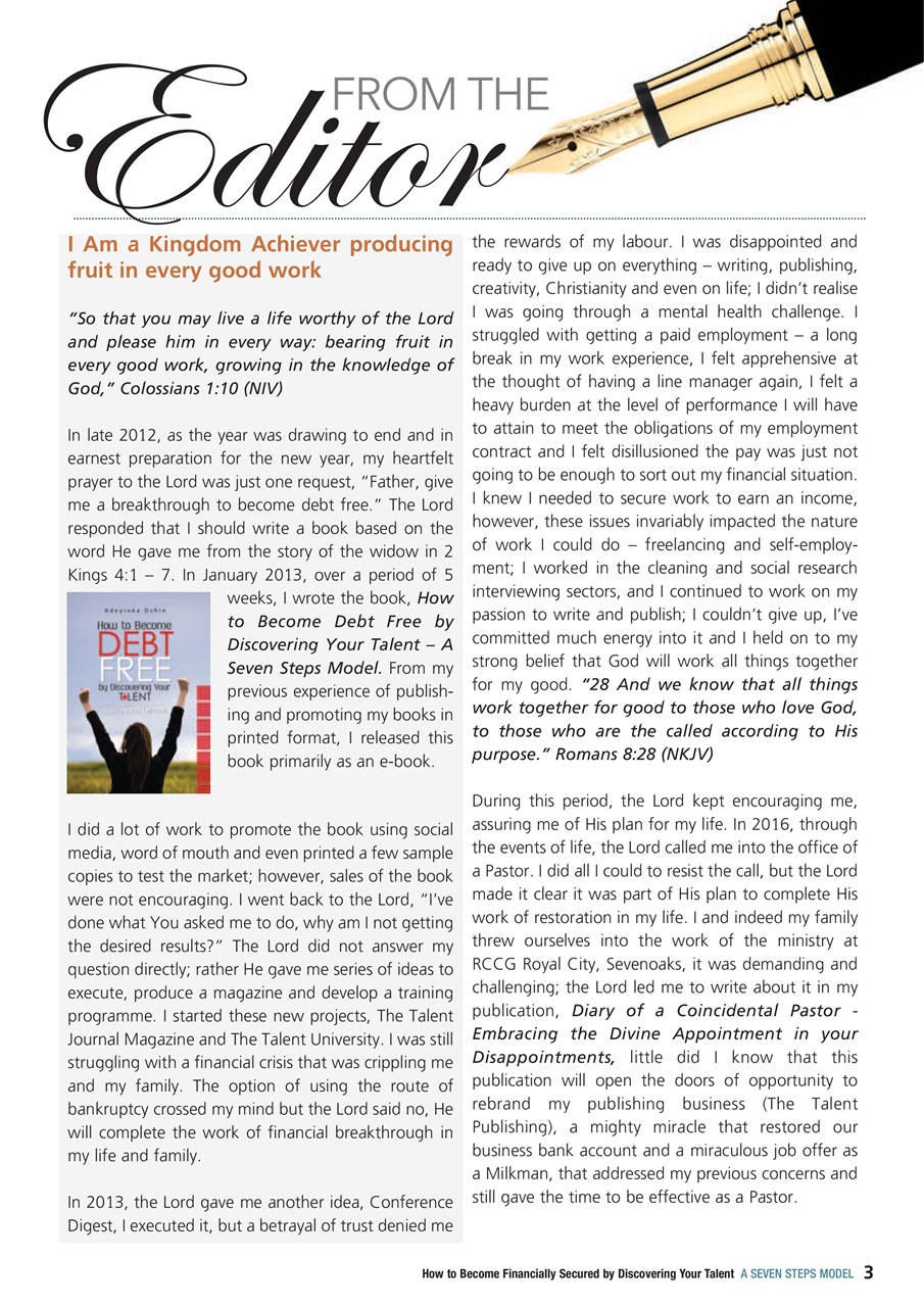 The Talent Publishing Preview Pages