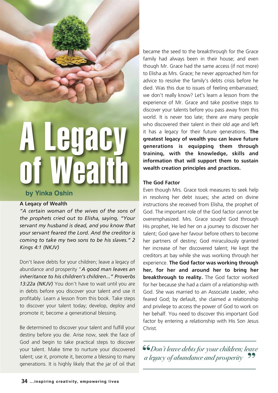 The Talent Publishing Preview Pages