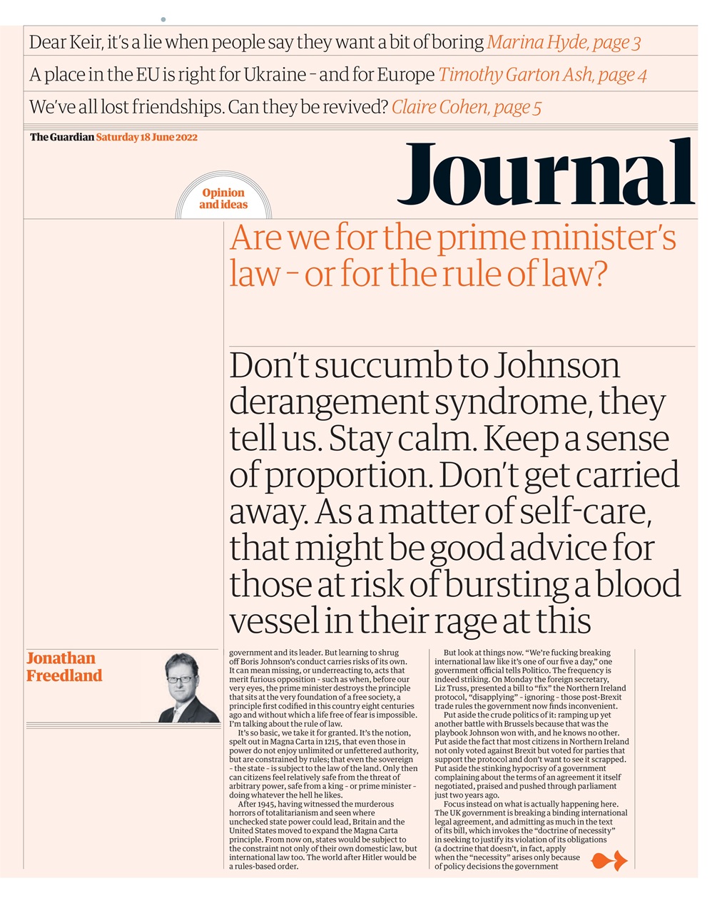 The Guardian Newspaper Preview Pages
