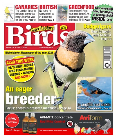Cage & Aviary Birds issue June 22nd 2022