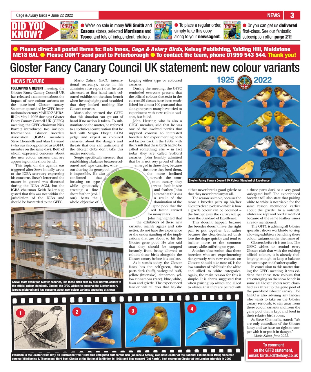 Cage & Aviary Birds Preview Pages