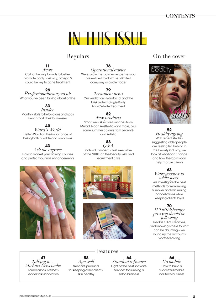 Professional Beauty Preview Pages