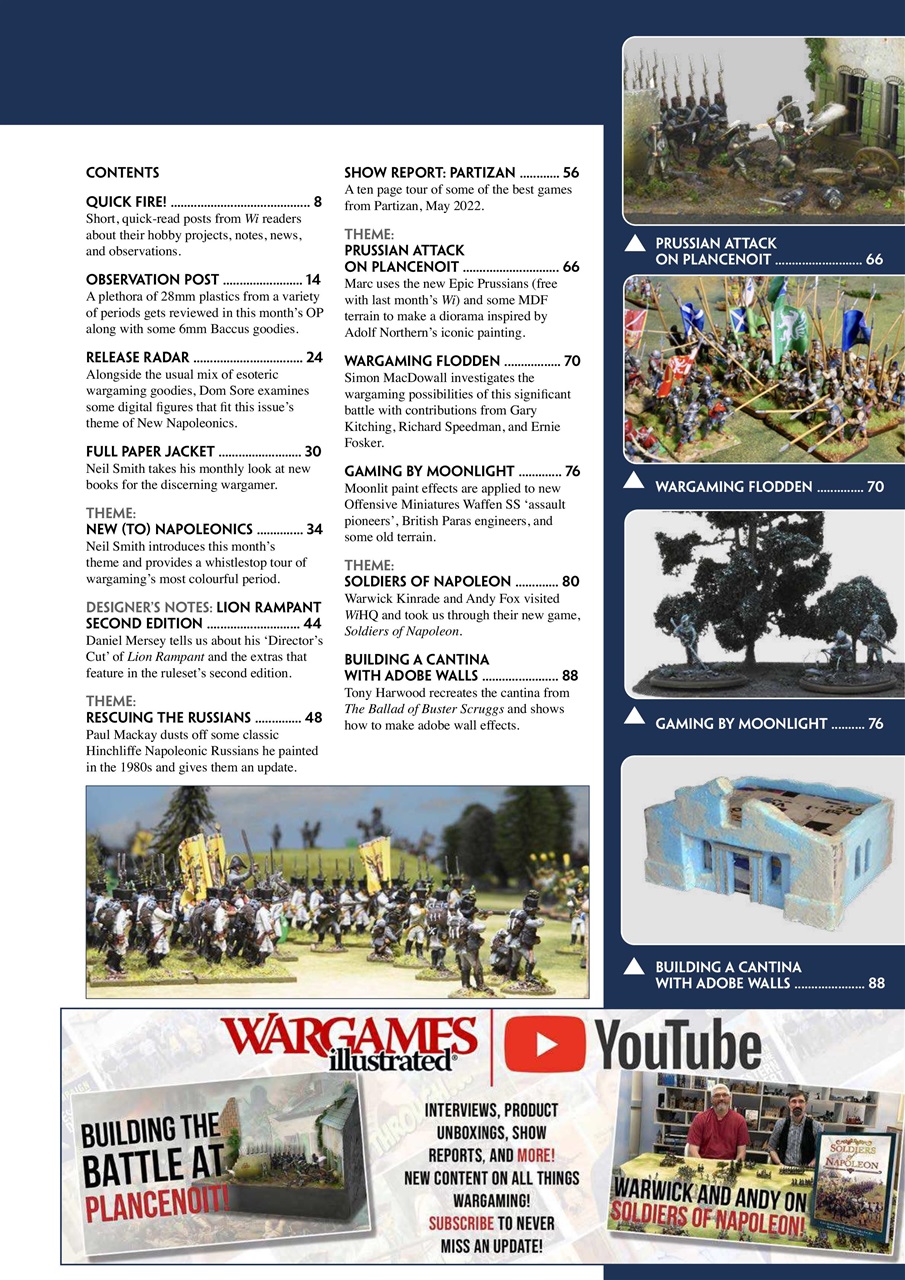 Wargames Illustrated Preview Pages