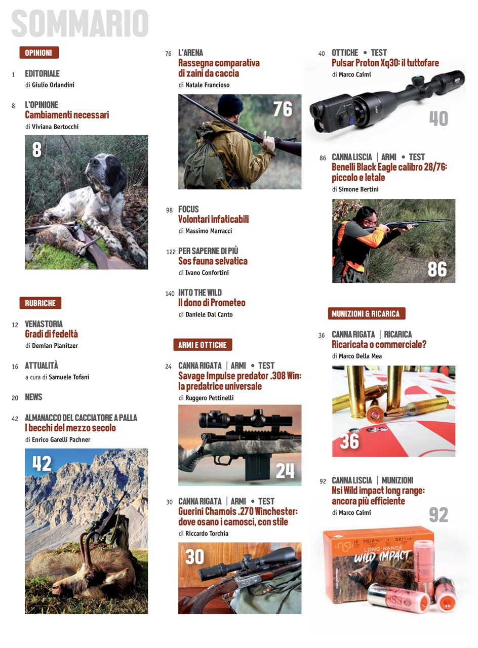 Caccia Magazine Preview Pages