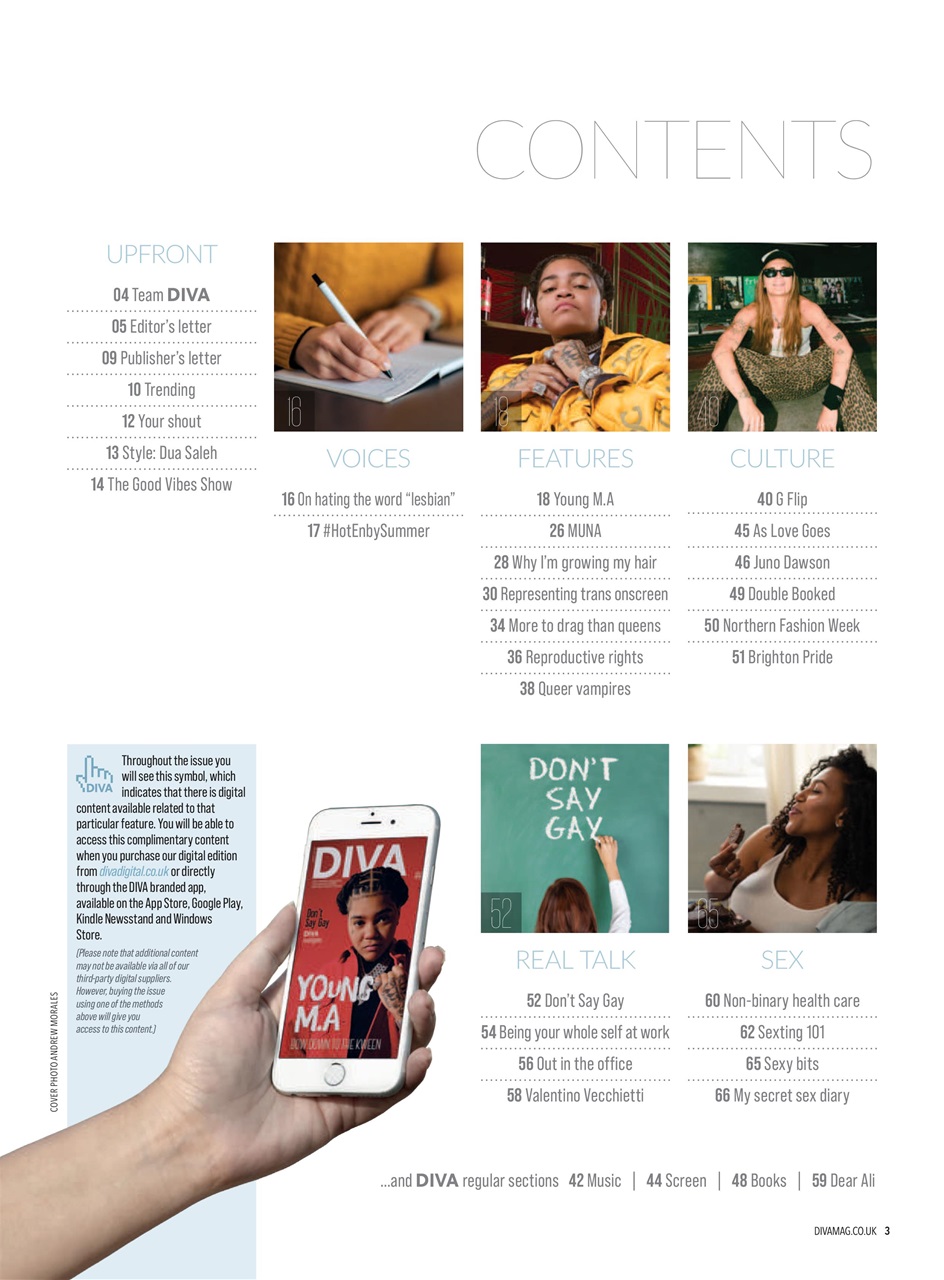 DIVA Magazine Preview Pages