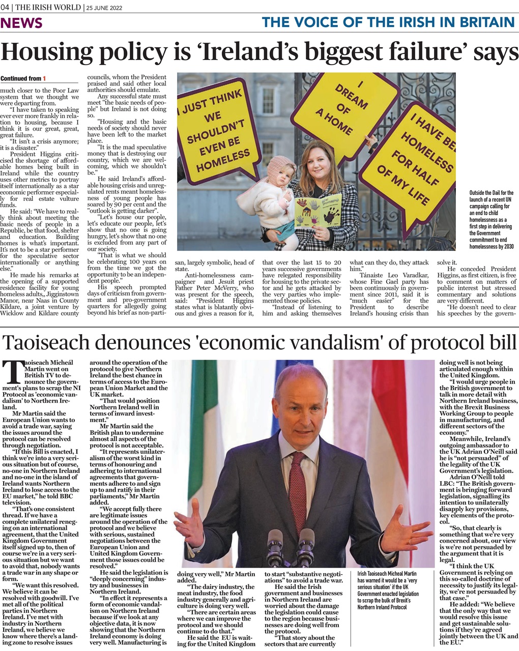 Irish World Preview Pages