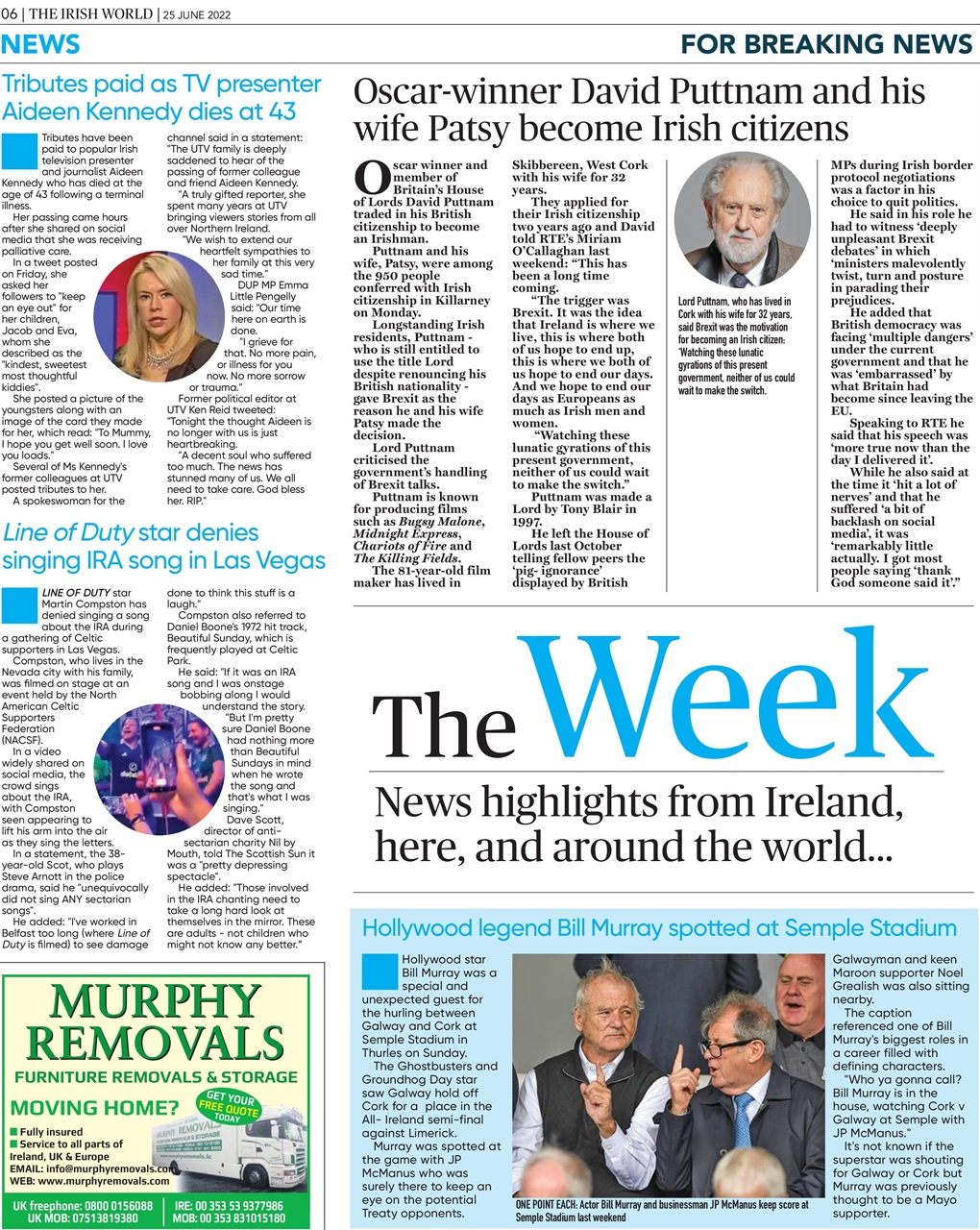 Irish World Preview Pages