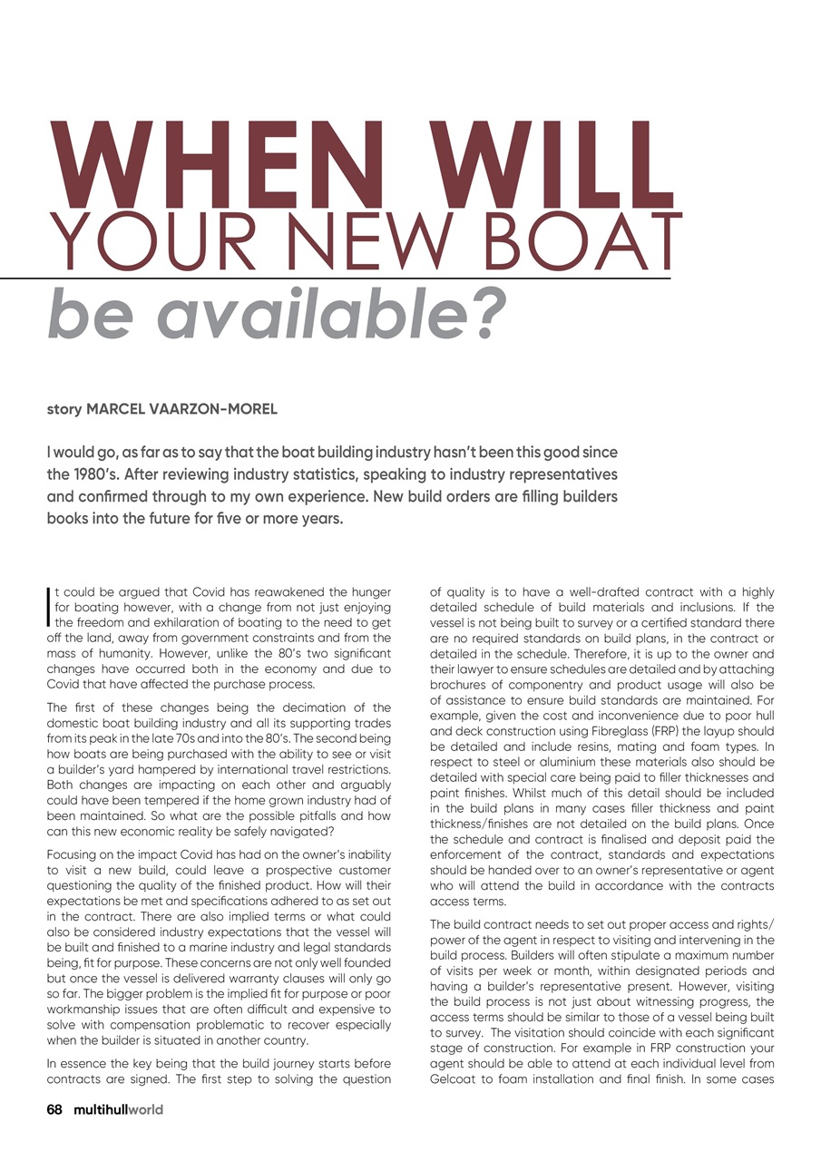 Multihull World Preview Pages