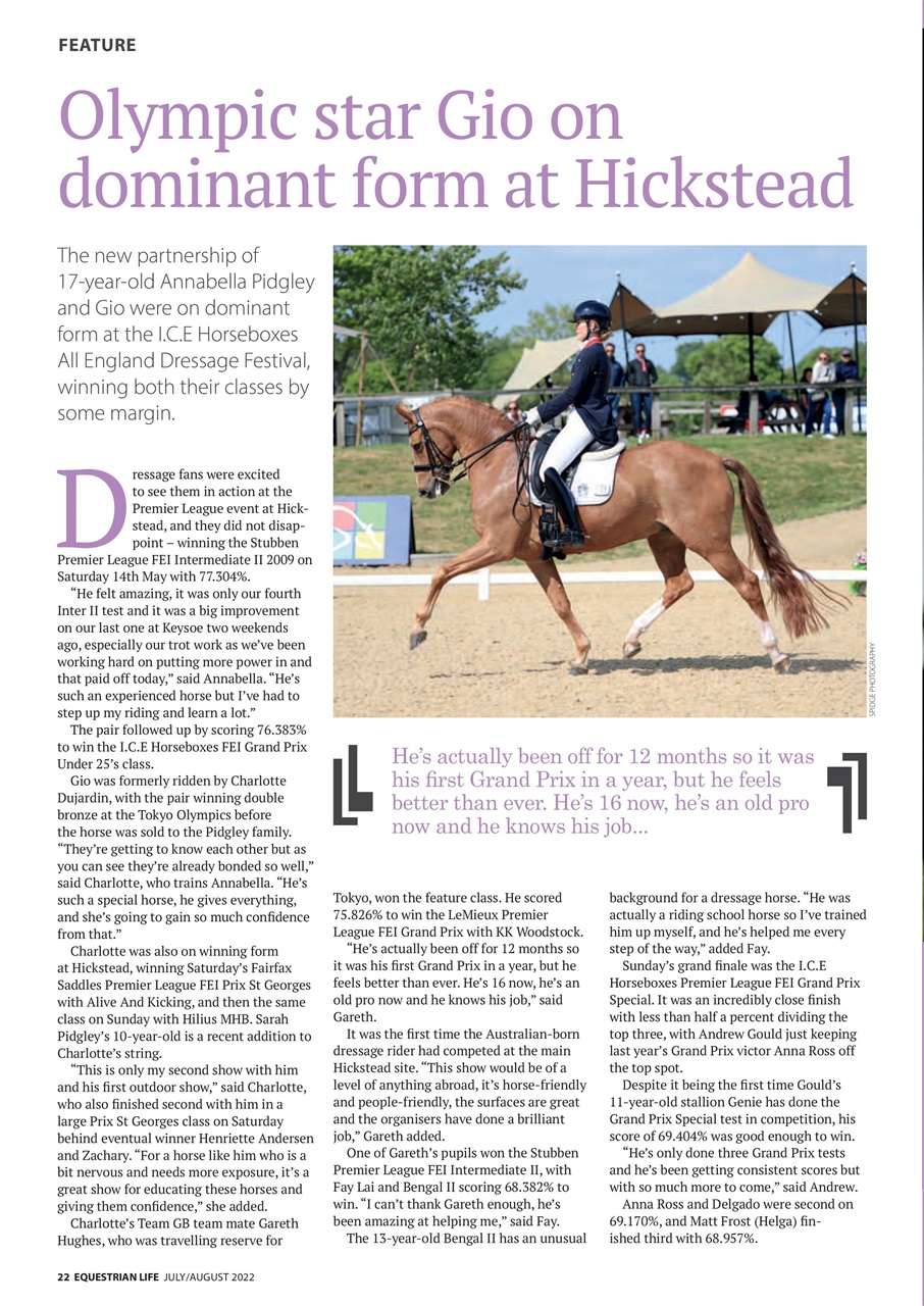 Equestrian Life Magazine Preview Pages