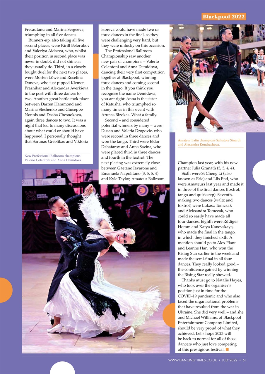 Dancing Times Preview Pages