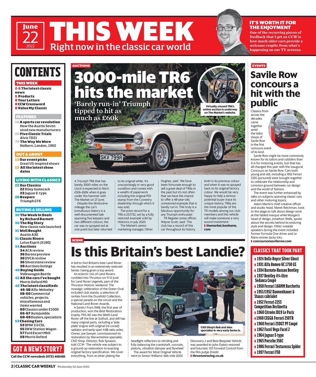 Classic Car Weekly Preview Pages