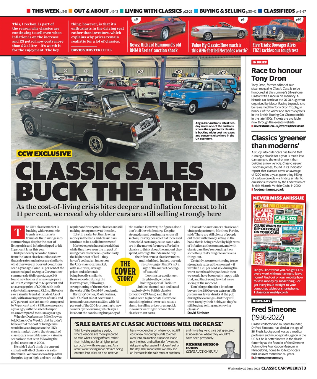 Classic Car Weekly Preview Pages