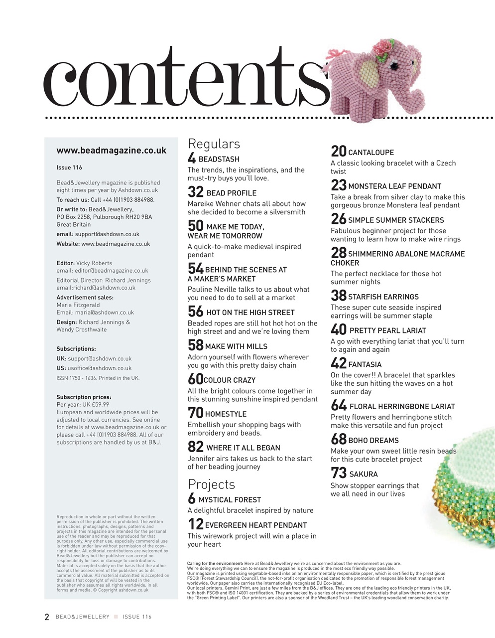 Bead & Jewellery Magazine Preview Pages