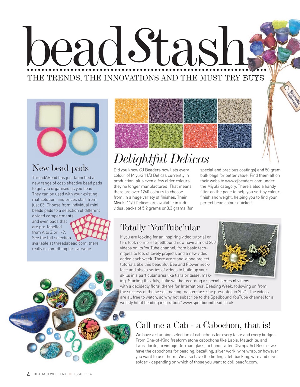 Bead & Jewellery Magazine Preview Pages