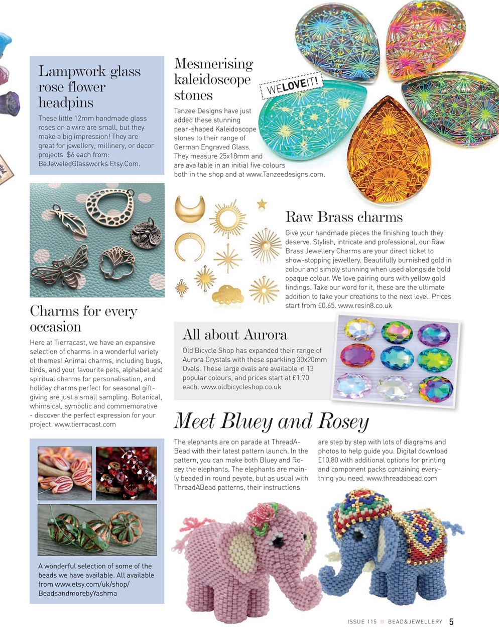 Bead & Jewellery Magazine Preview Pages