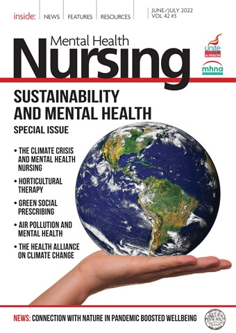 Mental Health Nursing issue Jun/Jul 2022