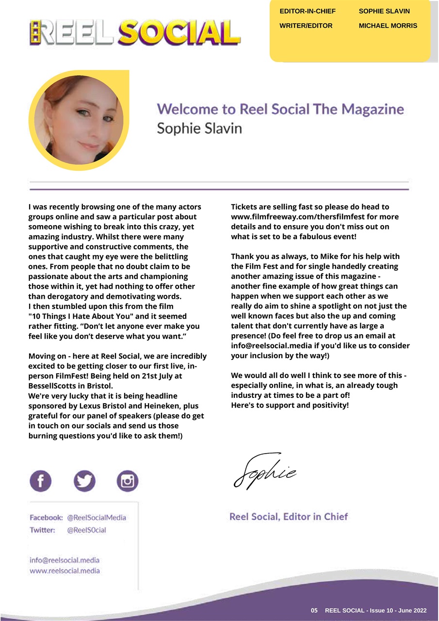 Reel Social Preview Pages