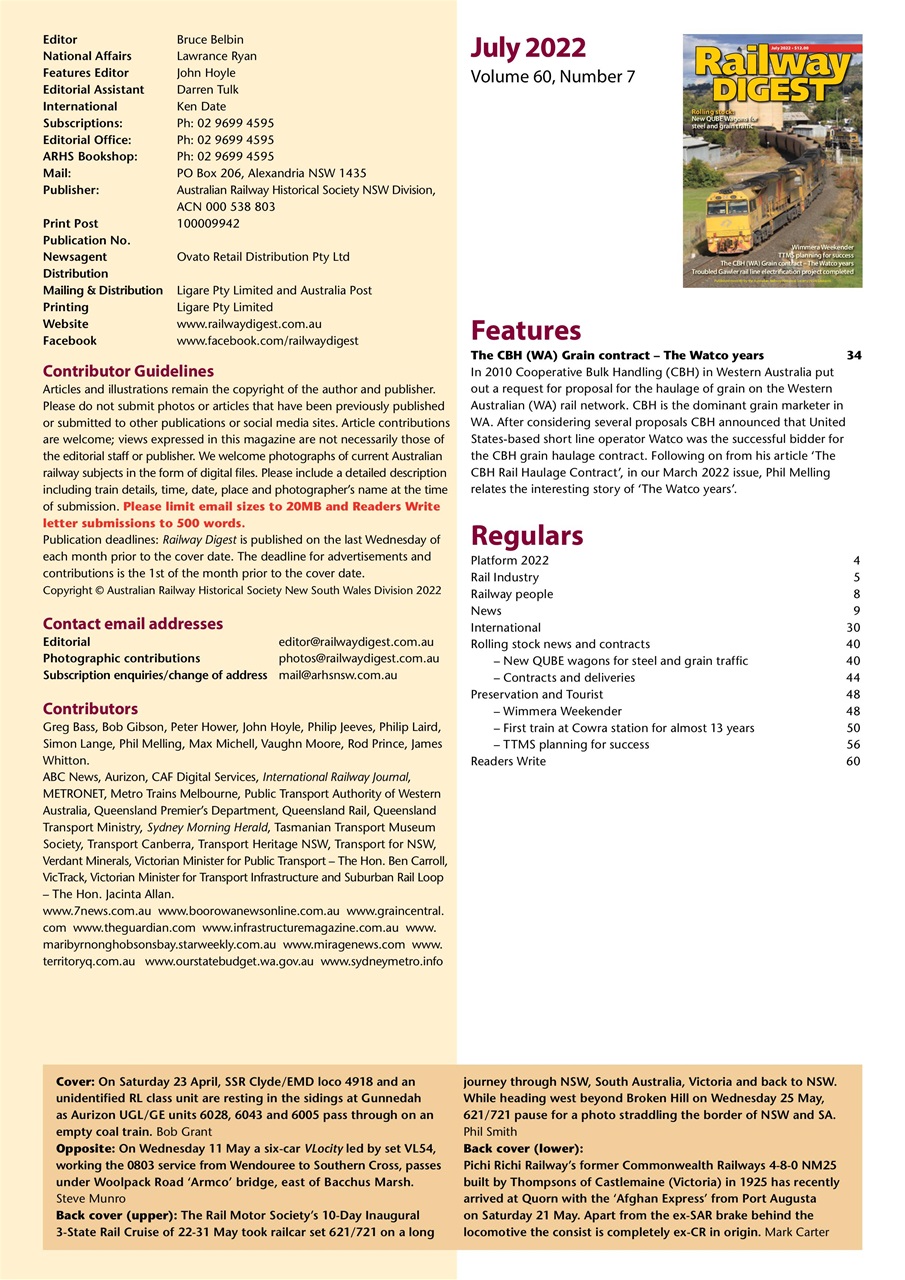 Railway Digest Preview Pages