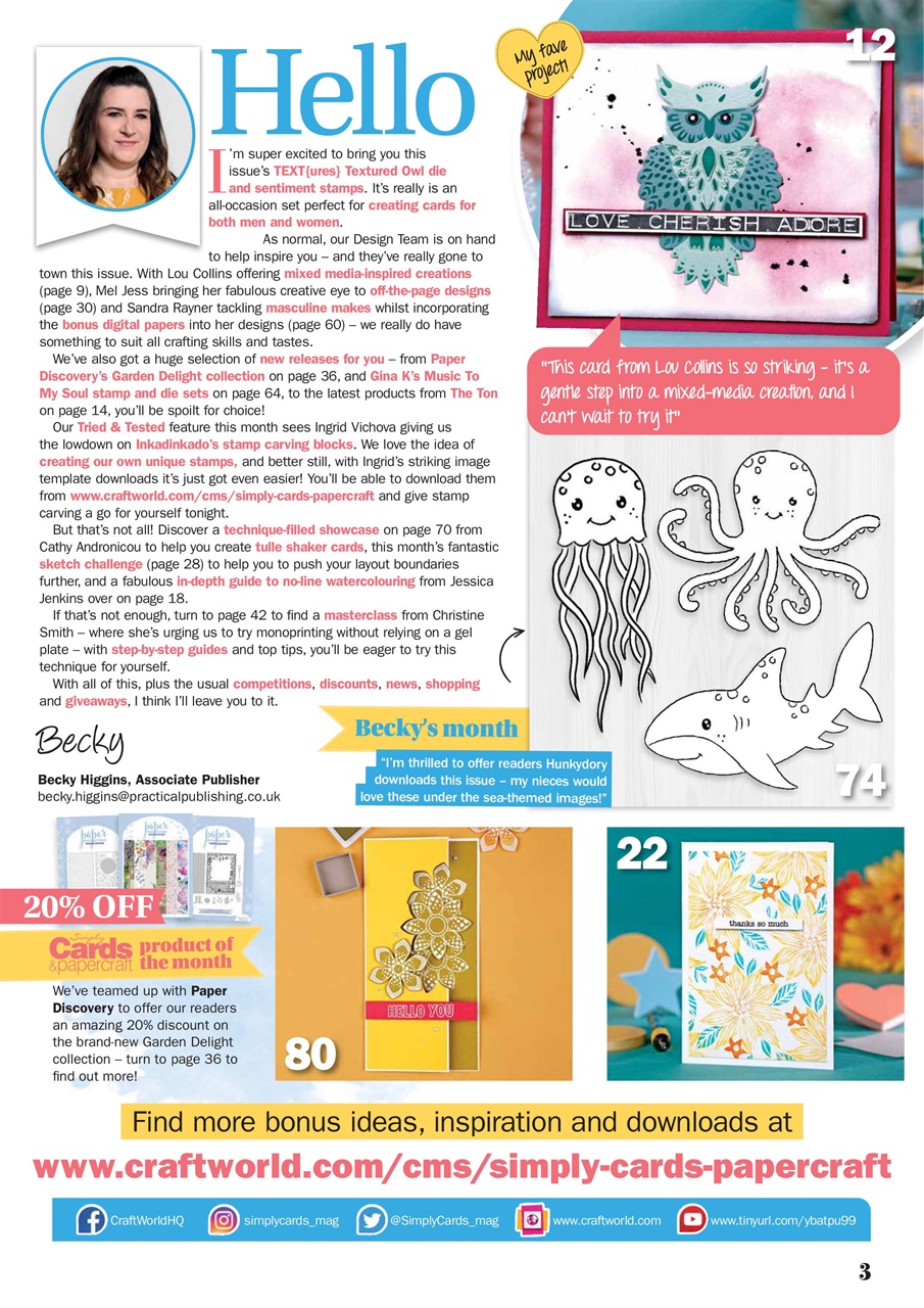 Simply Cards & Papercraft Preview Pages