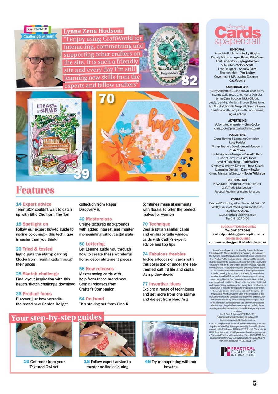 Simply Cards & Papercraft Preview Pages