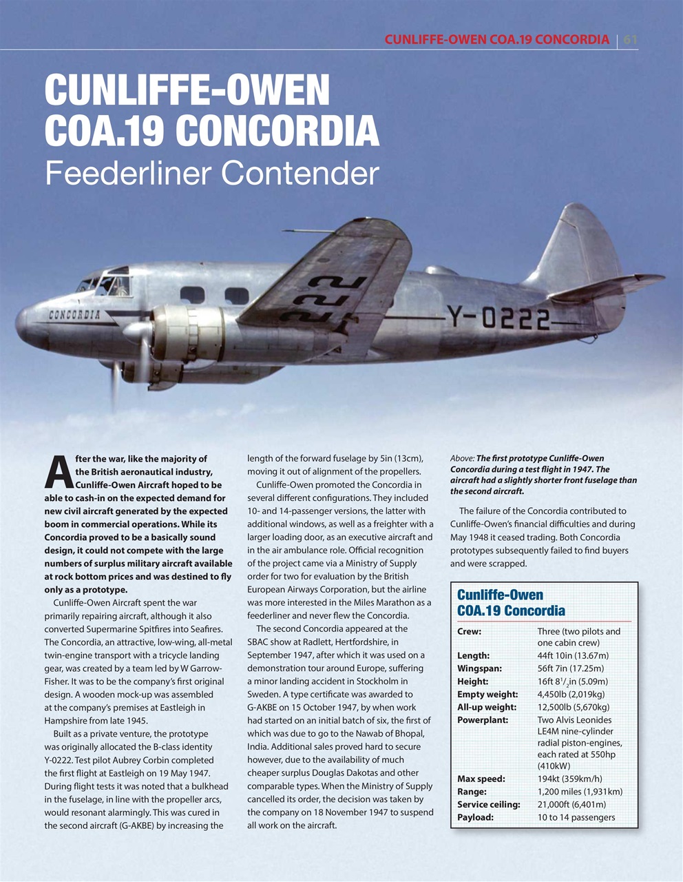 Aviation Archive Magazine Preview Pages