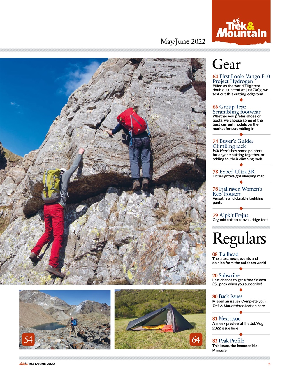 Trek & Mountain Magazine Preview Pages