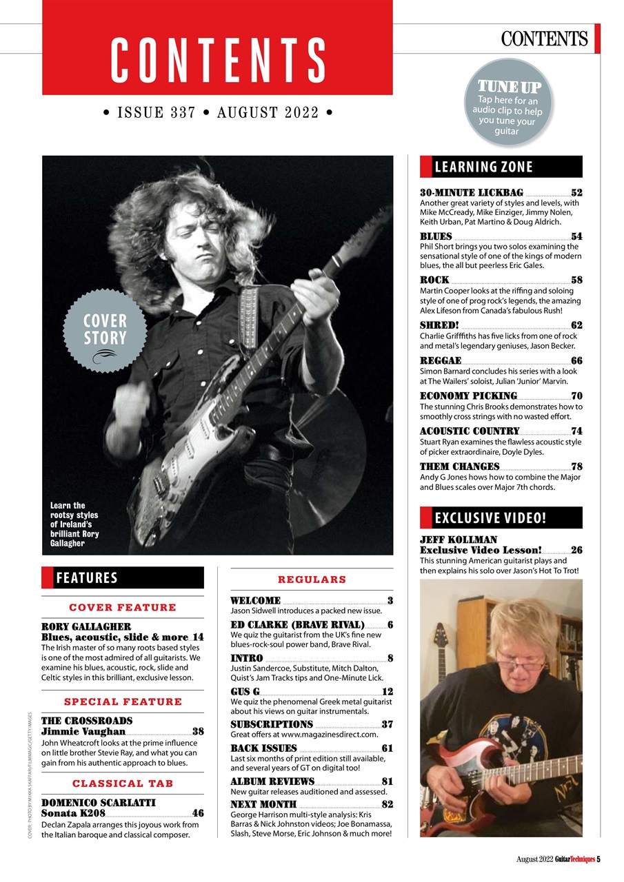 Guitar Techniques Preview Pages