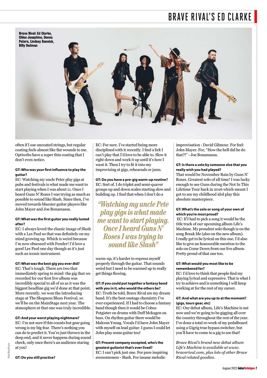 Guitar Techniques Preview Pages