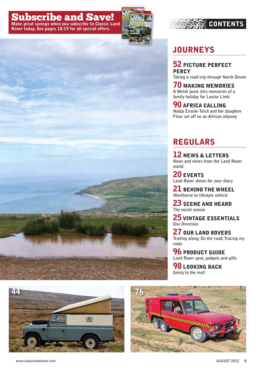 Classic Land Rover Magazine Preview Pages