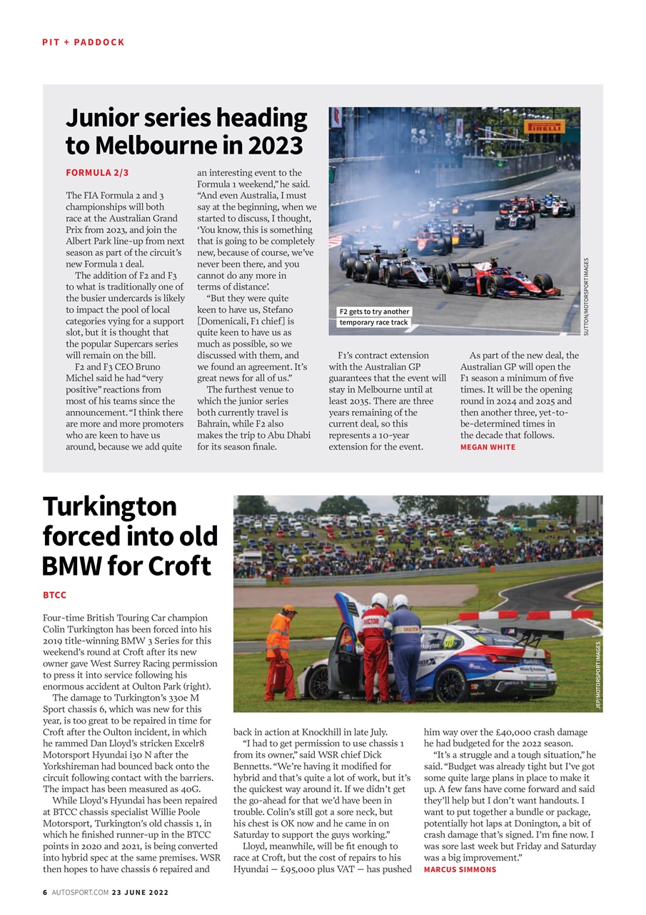 Autosport Preview Pages